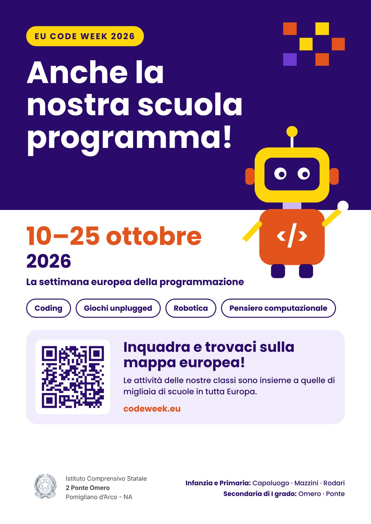 EU Code Week 2026 (10–25 ottobre 2026)